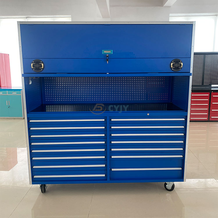 အပြာရောင် Rolling Garage Cabinets